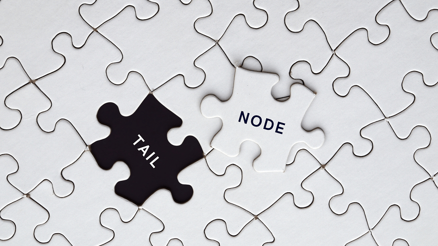 Insert a node at the tail of a linked list: Program and Algorithm